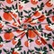 Orange-Multi Rayon Modal Fruit Floral Print Stretch Spandex Jersey Knit Fabric By the Yard